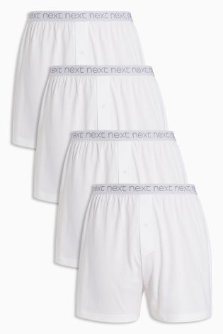 White Loose Fit Four Pack